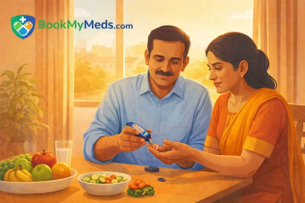डायबिटीज कंट्रोल टिप्स कानपुर परिवार BookMyMeds