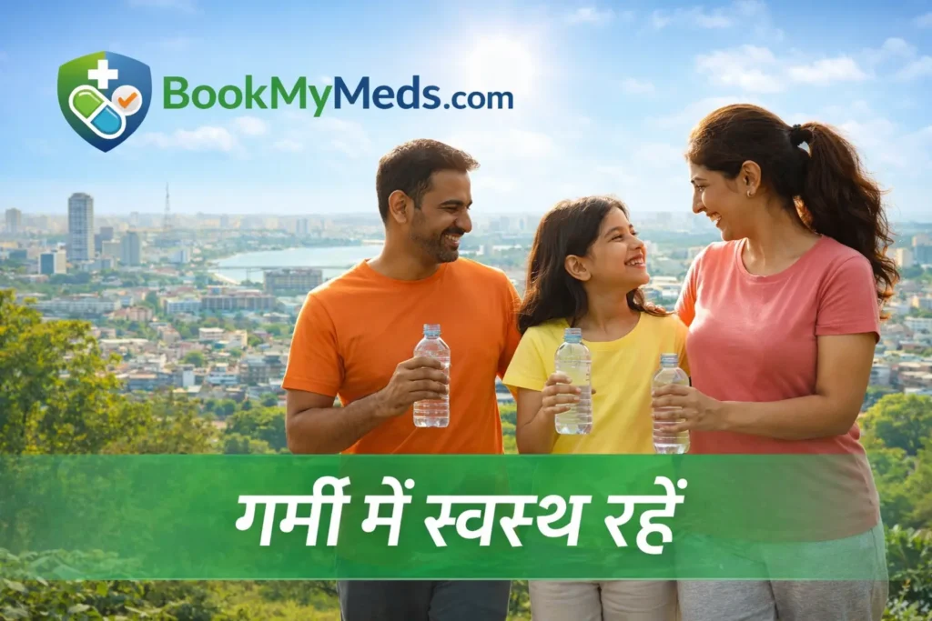 गर्मी में स्वस्थ कैसे रहें — कानपुर परिवार के लिए 10 Health Tips BookMyMeds